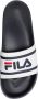 Fila Ergonomische Rubberen Slipper Wit Marineblauw White Heren - Thumbnail 9