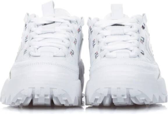 Fila Wit Rood Lage-Top Dames Sneakers White Dames