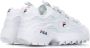 Fila Wit Rood Lage-Top Dames Sneakers White Dames - Thumbnail 6