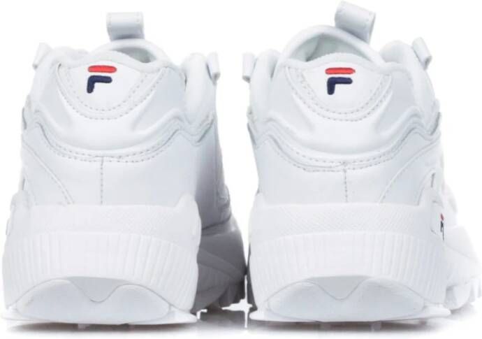 Fila Wit Rood Lage-Top Dames Sneakers White Dames