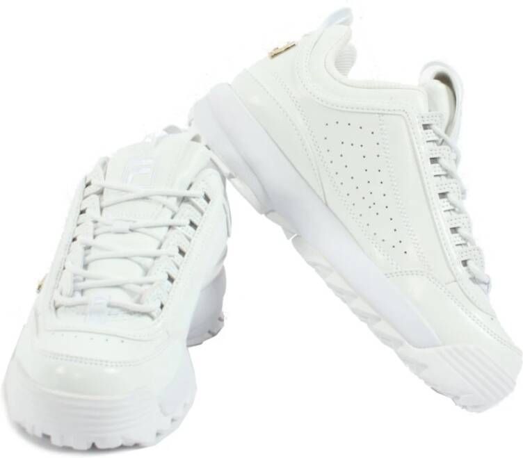 Fila Wit Goud Sneakers voor Dames White Dames