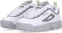 Fila Wit Grijs Violet Lage Top Sneaker White Dames - Thumbnail 4