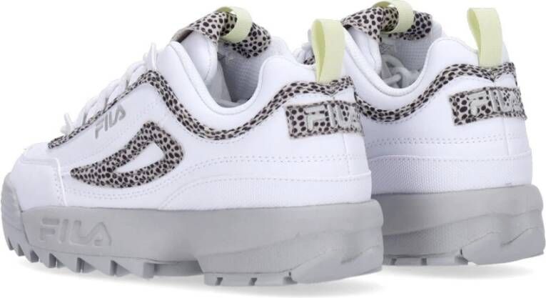 Fila Wit Grijs Violet Lage Top Sneaker White Dames