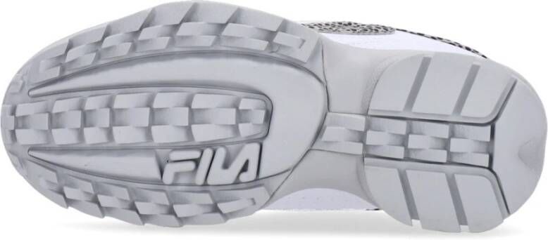 Fila Wit Grijs Violet Lage Top Sneaker White Dames
