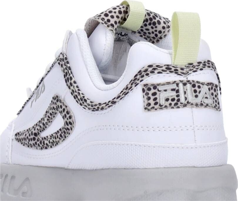 Fila Wit Grijs Violet Lage Top Sneaker White Dames
