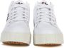 Fila Witte High-Top Vetersneaker White Dames - Thumbnail 4