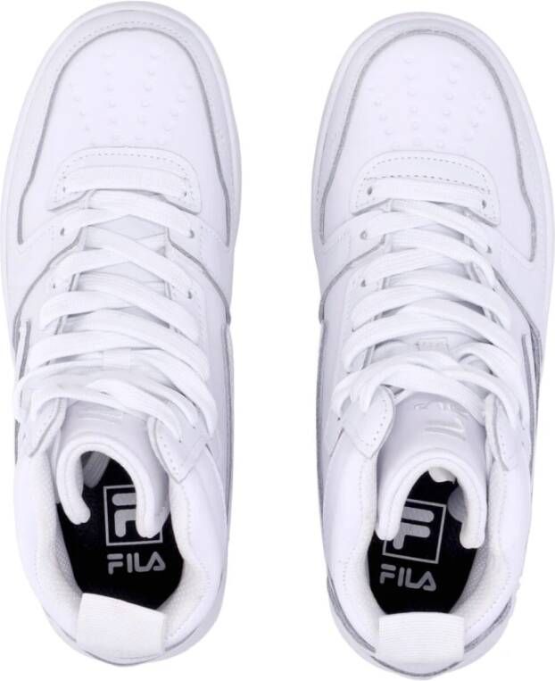 Fila Witte Hoge Top Sneaker Leer Rubber White Dames