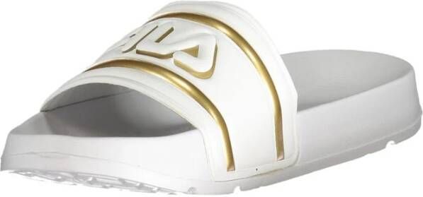 Fila Witte Sandaal met Gouden Logodetails