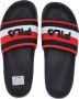 Fila Gestreepte Zwarte Heren Slippers Black Heren - Thumbnail 2