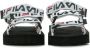 Fila Zwarte Logo Sandaal Dames Slippers Black Dames - Thumbnail 4