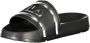 Fila Zwarte Polyethyleen Slipper met Zilveren Logodetails Black - Thumbnail 5