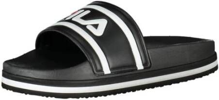 Fila Zwarte Sleehak Slippers Black Dames