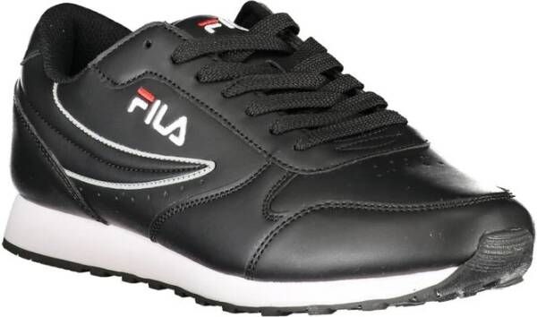 Fila Zwarte sportsneakers met contrastdetails Black Dames