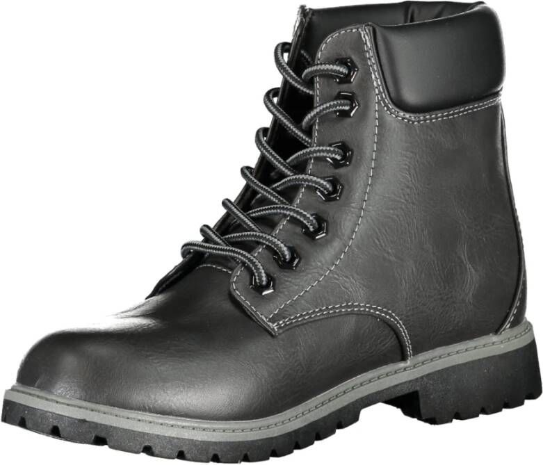 Fila Zwarte Veterschoen voor Dames Geborduurd Black Dames