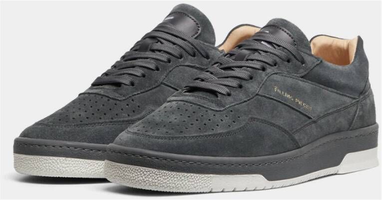 Filling Pieces Ace Suede Dark Grey Grijs Heren