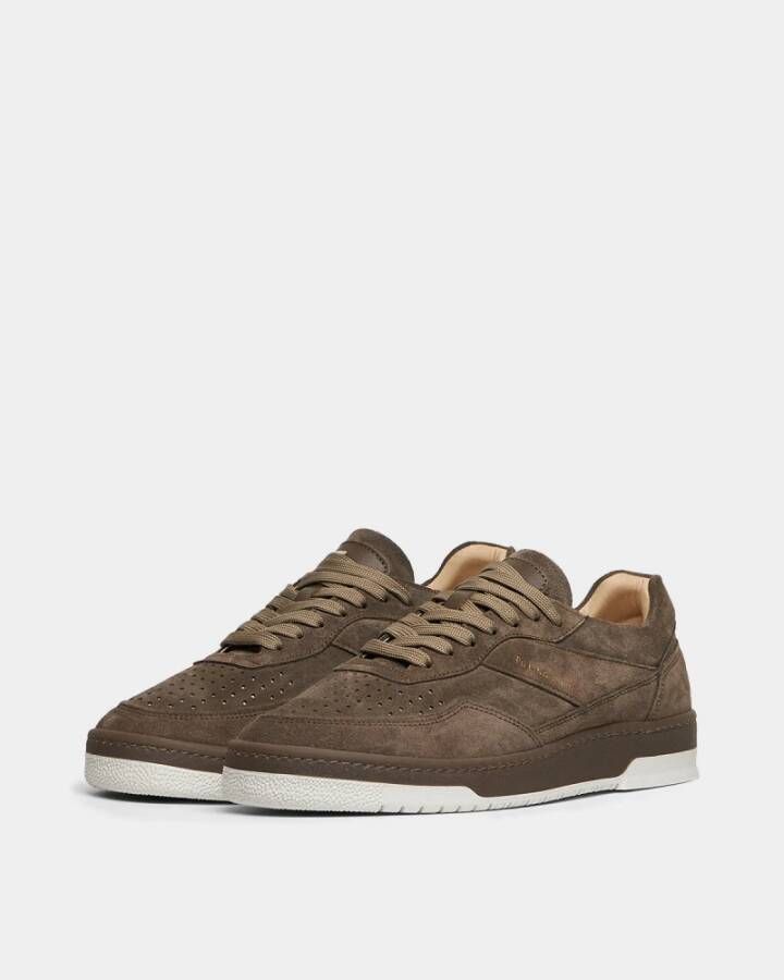 Filling Pieces Ace Suede Taupe Beige Heren
