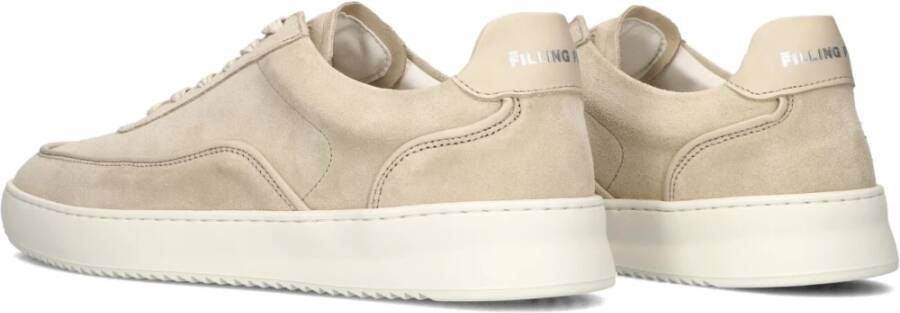 Filling Pieces Beige Suède Lage Sneakers