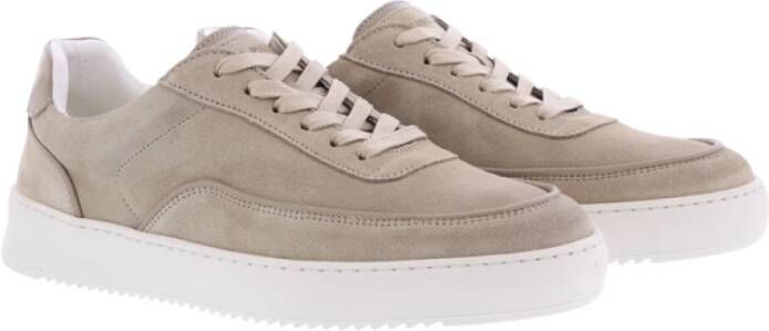 Filling Pieces Heren Mondo Suede Lux Sneaker Beige Heren