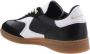 Filling Pieces Zwarte leren sneakers Ronde neus Wit logo Black - Thumbnail 3