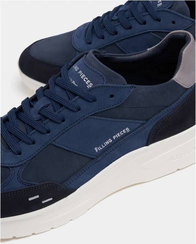 Filling Pieces Jet Runner Nubuck Navy Blue Heren