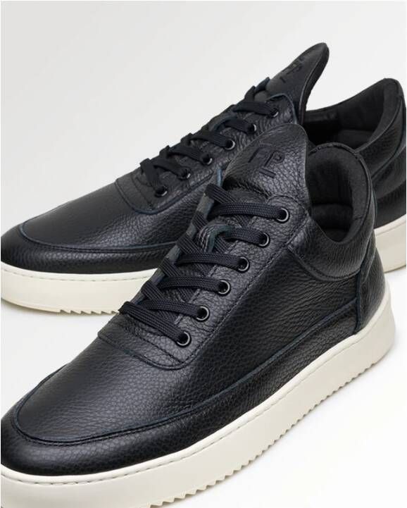 Filling Pieces Lage Top Graan Zwart Sneakers