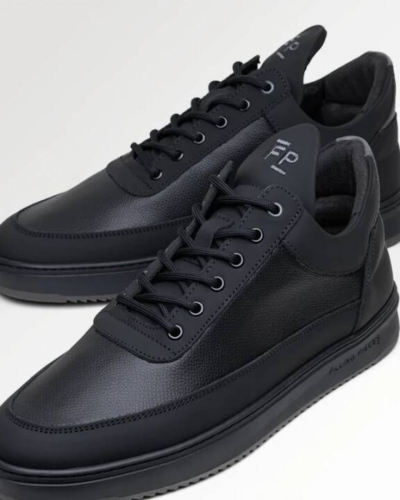 Filling Pieces Lage Top Tech Kruimels Zwart Sneakers