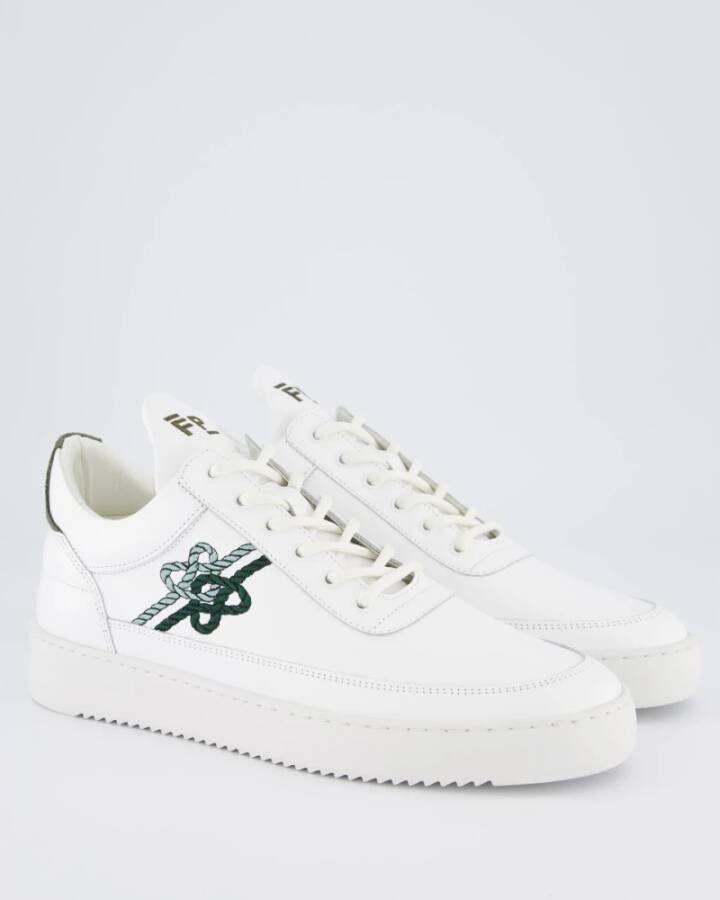 Filling Pieces Lage Top Witte Sneaker White Heren