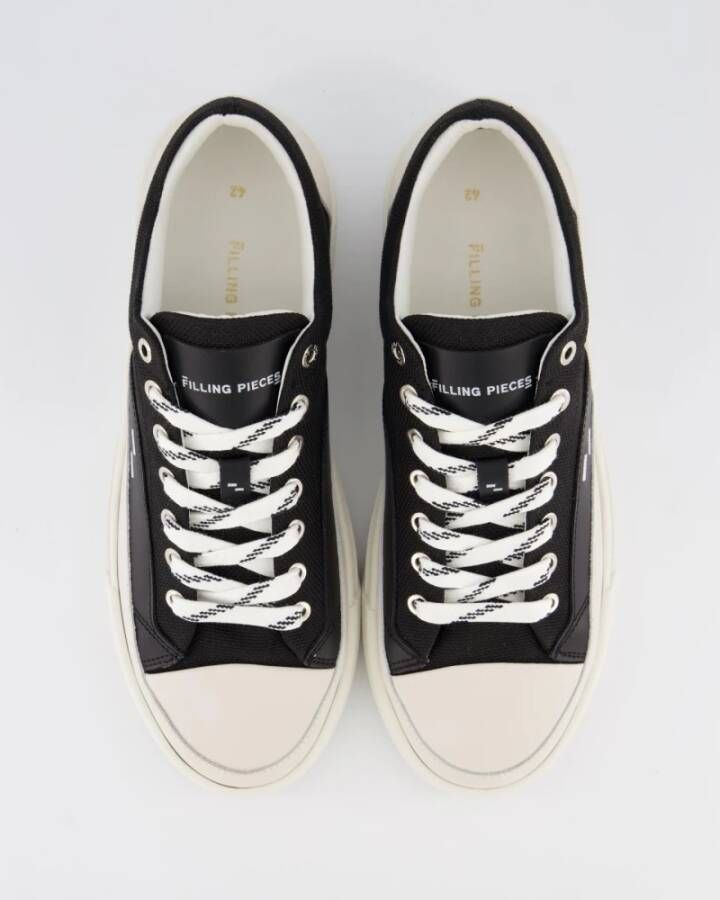 Filling Pieces Lage Zwarte Sneaker Black Heren