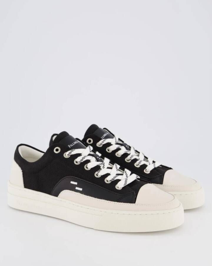 Filling Pieces Lage Zwarte Sneaker Black Heren