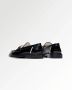 Filling Pieces Zwart-witte loafers met metalen details - Thumbnail 2