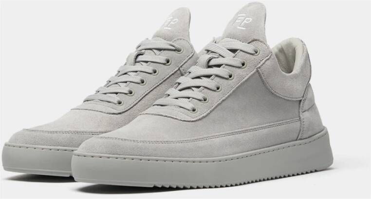 Filling Pieces Low Top Suede All Grey Gray Unisex