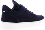 Filling Pieces Low Top Suede Organic Navy Heren Sneakers - Thumbnail 3