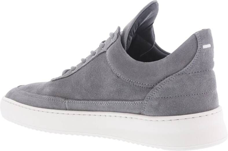 Filling Pieces Low Top Suede Grijs Heren