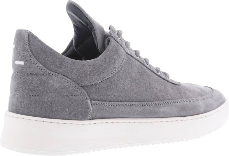 Filling Pieces Low Top Suede Grijs Heren