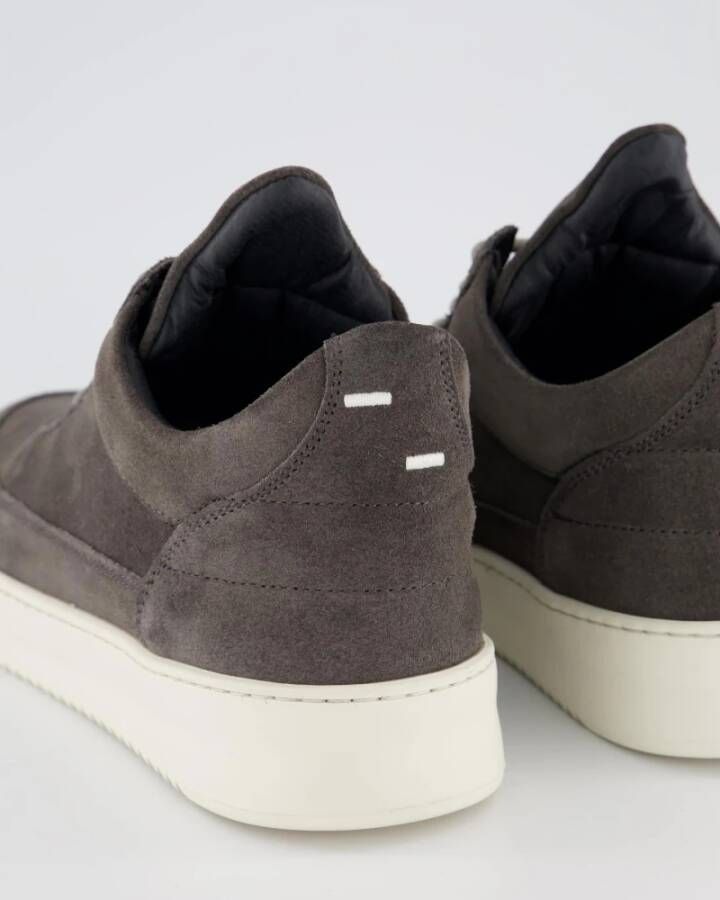 Filling Pieces Low Top Suède Grijze Sneakers