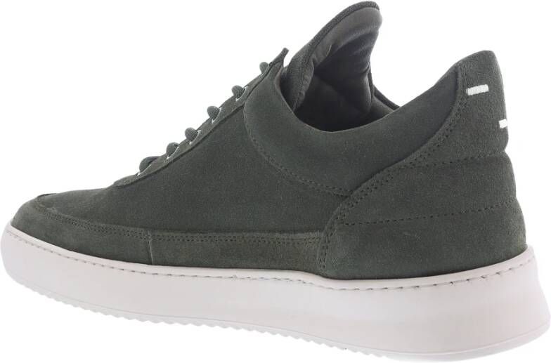 Filling Pieces Low Top Suede Groen Heren