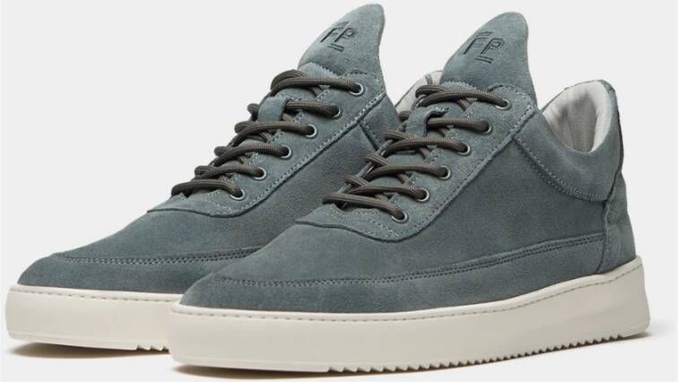 Filling Pieces Low Top Suede Sage Green Heren