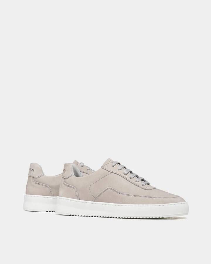 Filling Pieces Mondo 2.0 Ripple Nubuck Light Grey Grijs Unisex