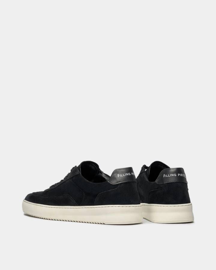 Filling Pieces Mondo Organic Suede Black Zwart Unisex