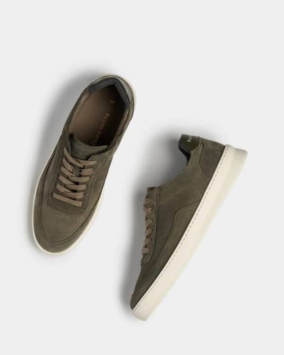 Filling Pieces Organic Groen Suede Mondo Sneakers Green Heren