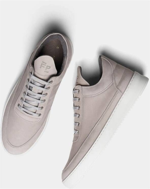 Filling Pieces Sneakers Ripple Nubuck Grijs Unisex