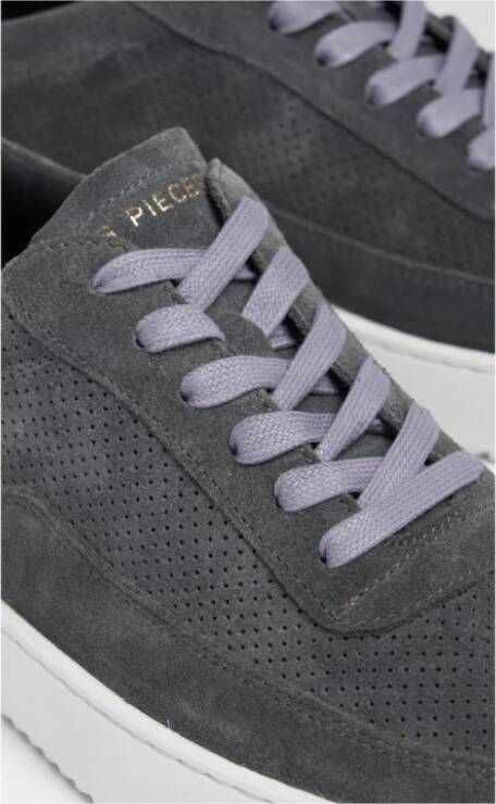 Filling Pieces Geperforeerde Donkergrijze Sneakers Grijs Heren