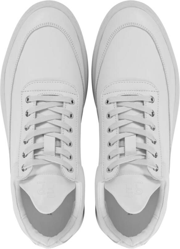 Filling Pieces Witte Leren Sneakers White Heren