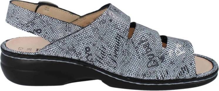 Finn Comfort Blauwe Comfort Sandalen