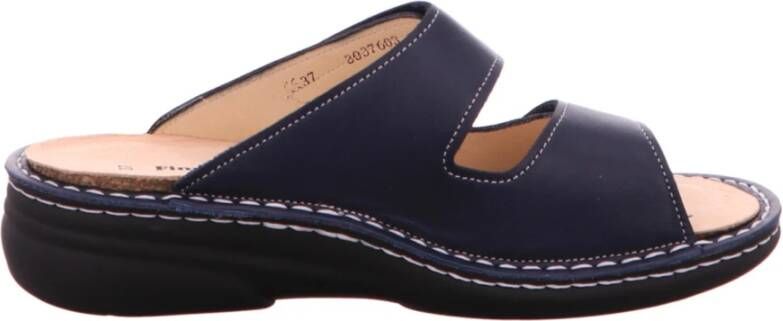 Finn Comfort Blauwe Slipper