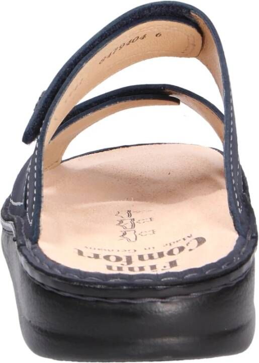 Finn Comfort Blauwe Slippers