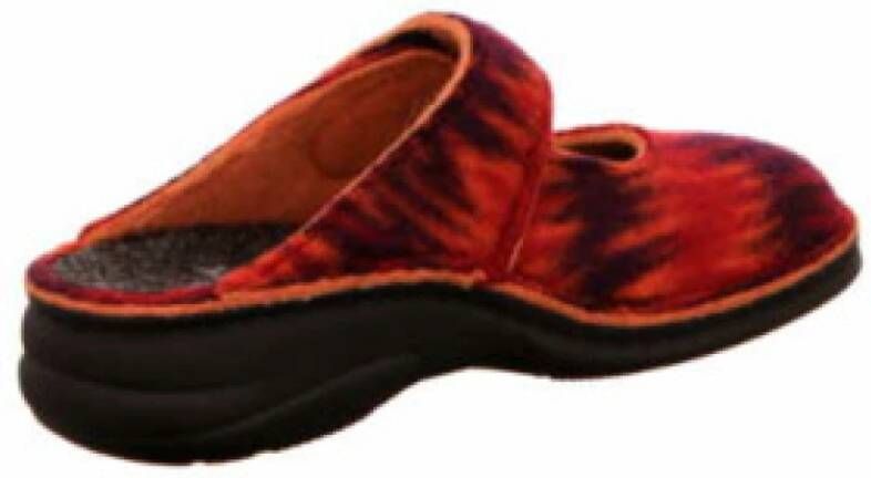 Finn Comfort Rode damesslippers warm en comfortabel