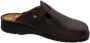 Fischer -Heren bruin donker pantoffels & slippers - Thumbnail 2