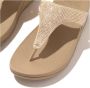 Fitflop Dianets LULU CRYSTAL EMBELLISHED TOE-POST SANDALS HOTFIX sleehak zomerschoen teen-scheider met zachte teenband - Thumbnail 5