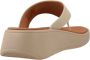 FitFlop F-Mode Leather Flatform Toe-Post Sandals BEIGE - Thumbnail 10